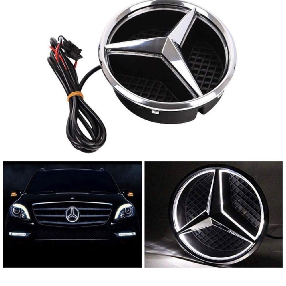 Mercedes Benz illuminating sign